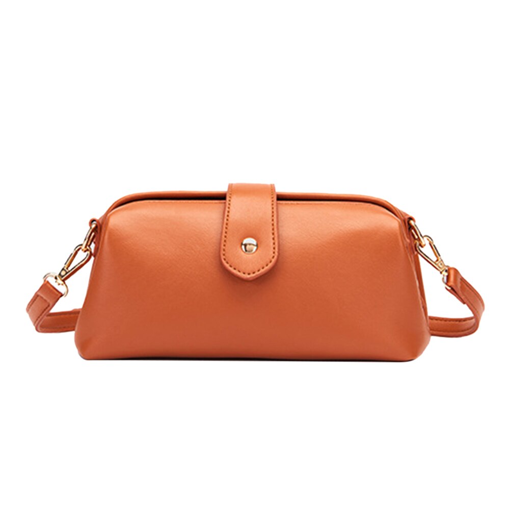 Women 's Bag Retro Exquisite PU Leather Zipper Shoulder Messenger Bag Lady Solid Color Luxury Brand Designer Handbags
