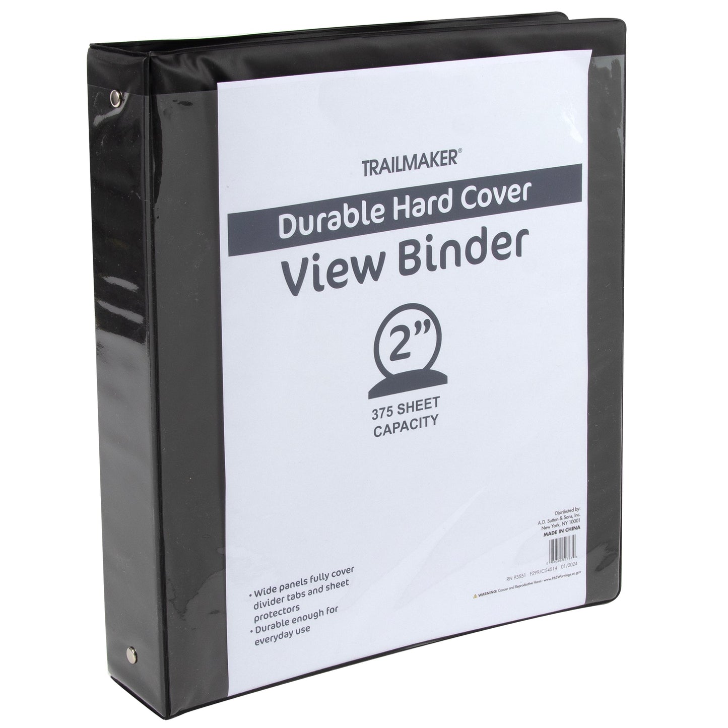 2 Inch Hard Cover Binders - BagsInBulk.com