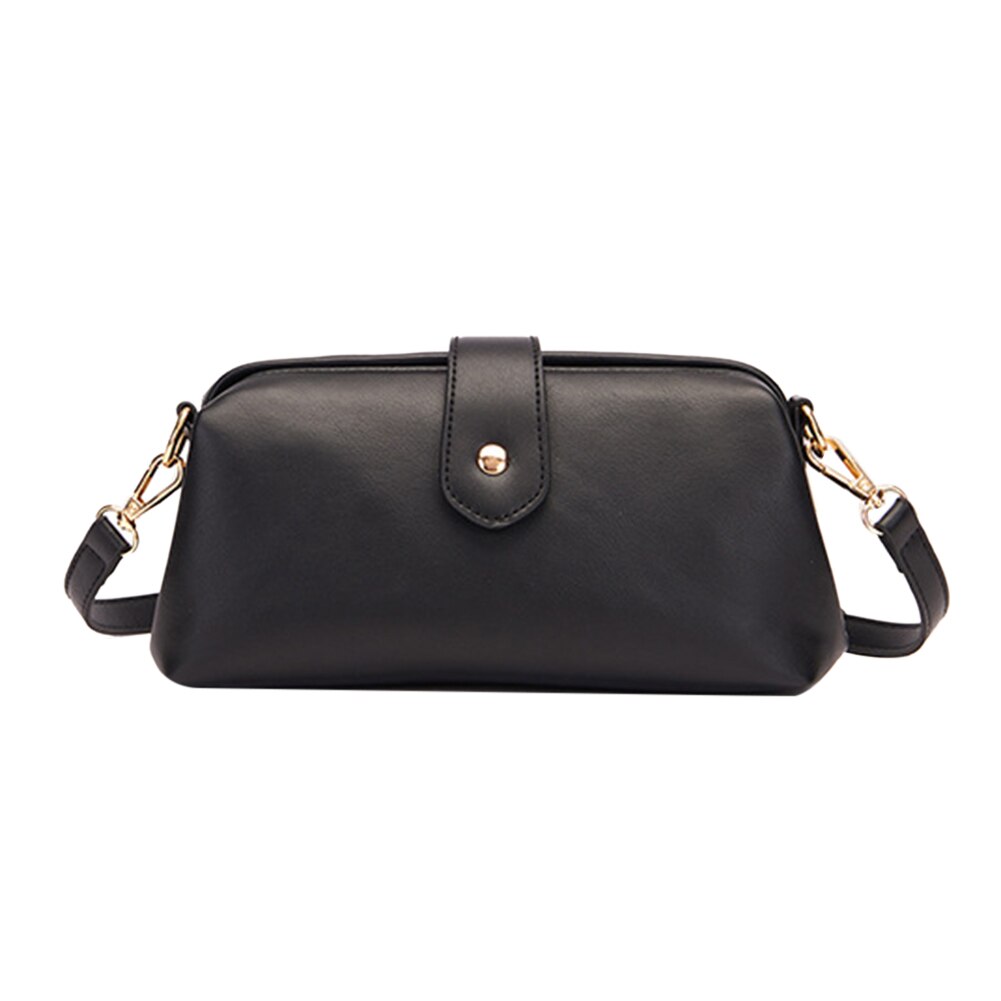 Women 's Bag Retro Exquisite PU Leather Zipper Shoulder Messenger Bag Lady Solid Color Luxury Brand Designer Handbags