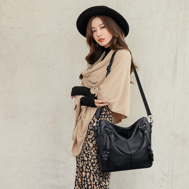 Kylethomasw  Women Handbag Leather Luxury Women Bag Designer Big Capacity Shopper Shoulder Bags sac Ladies Tote Crossbody Bag For Women