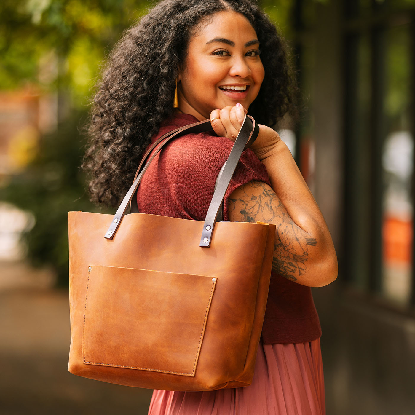 Leather Tote Bag
