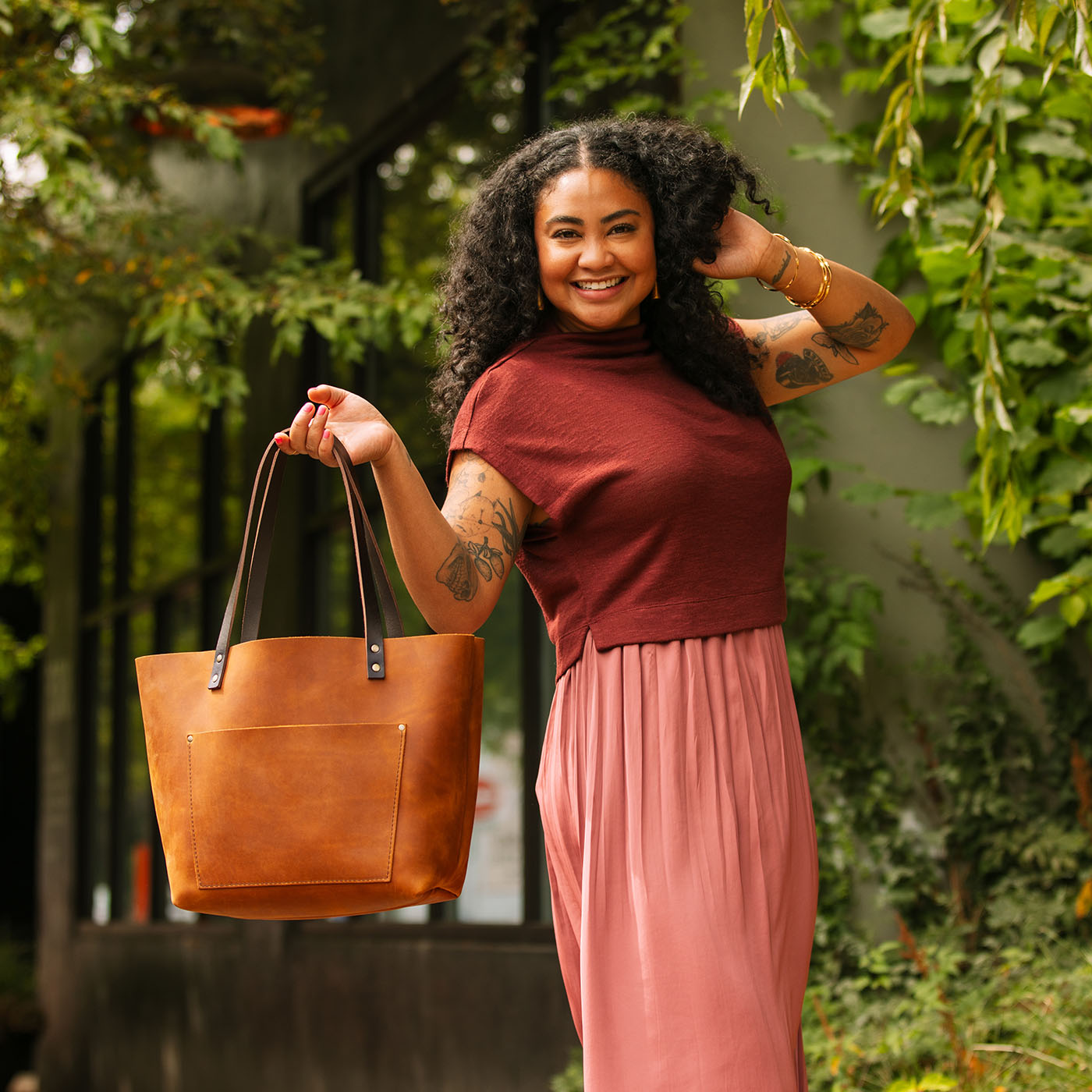 Leather Tote Bag
