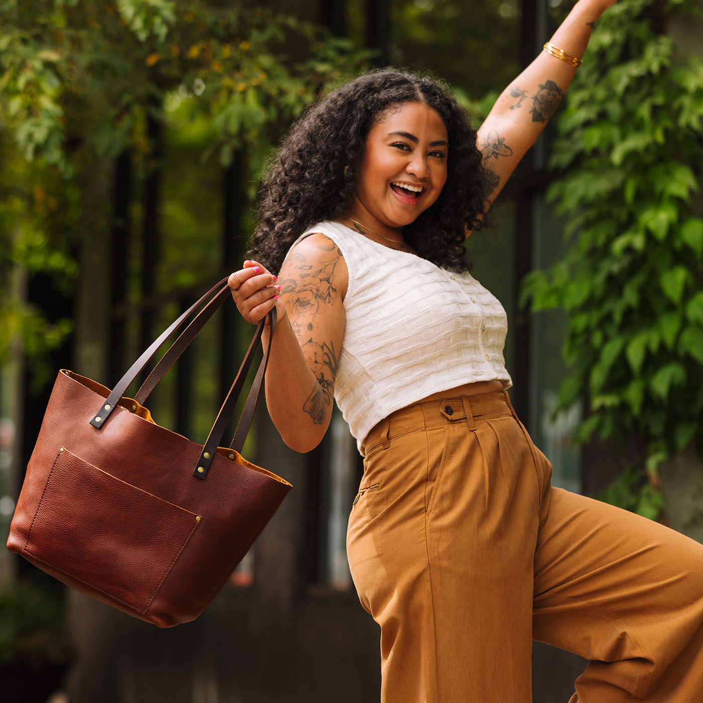 Leather Tote Bag