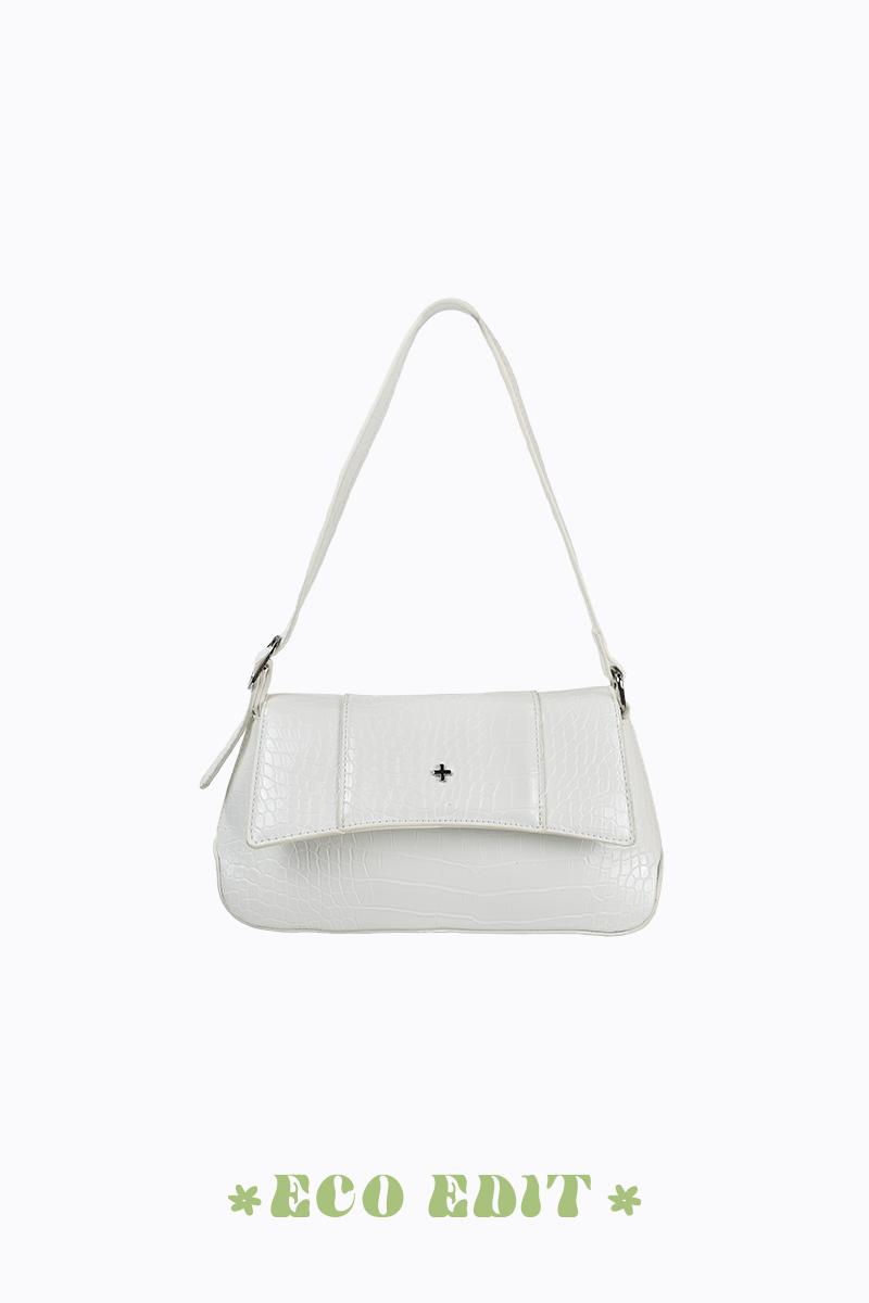 Lexy - White Croc Silver