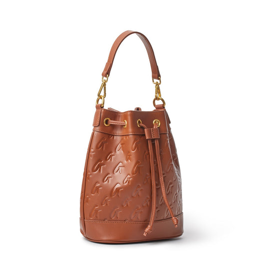 MONOGRAM MEDIUM BUCKET BAG BROWN
