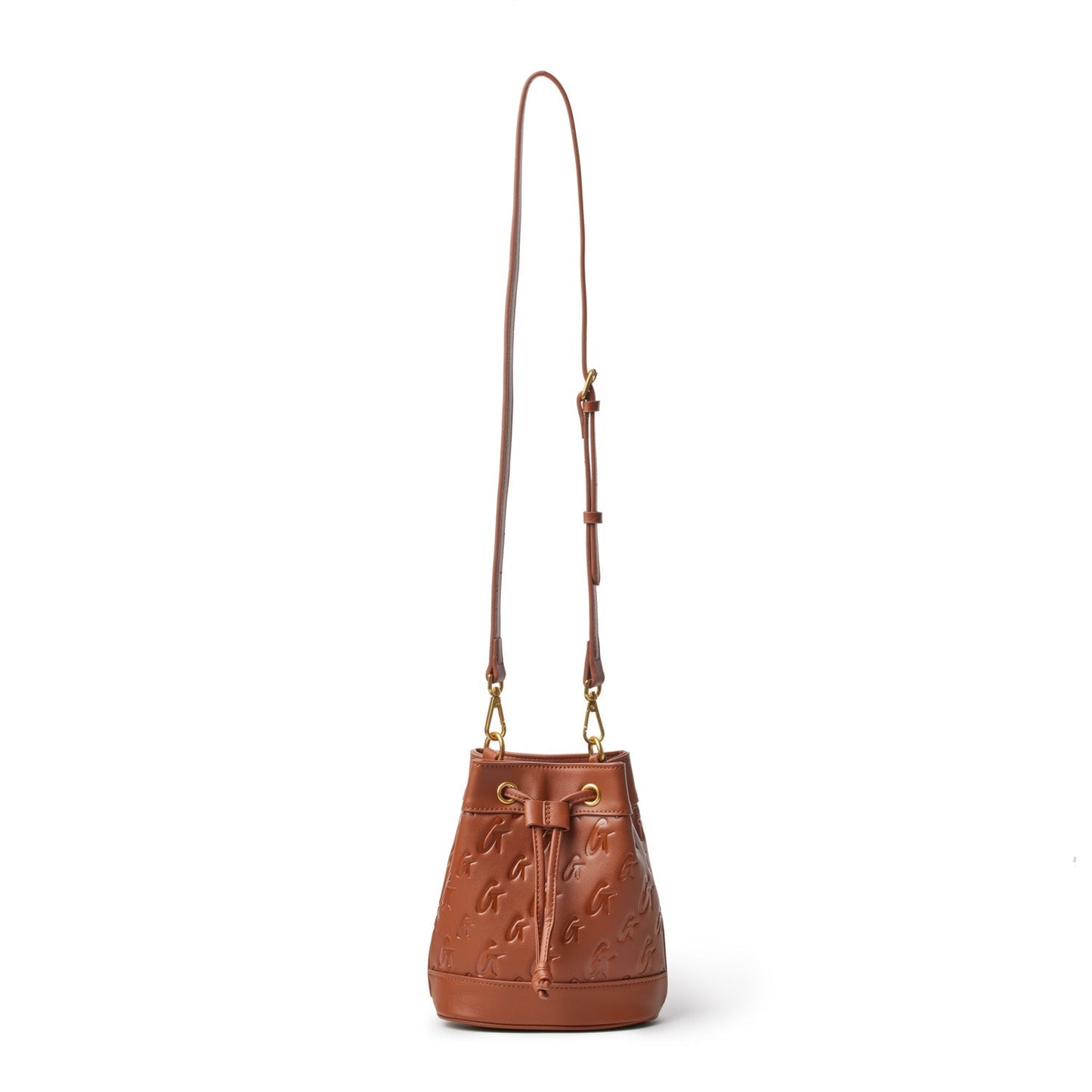MONOGRAM MINI BUCKET BAG BROWN