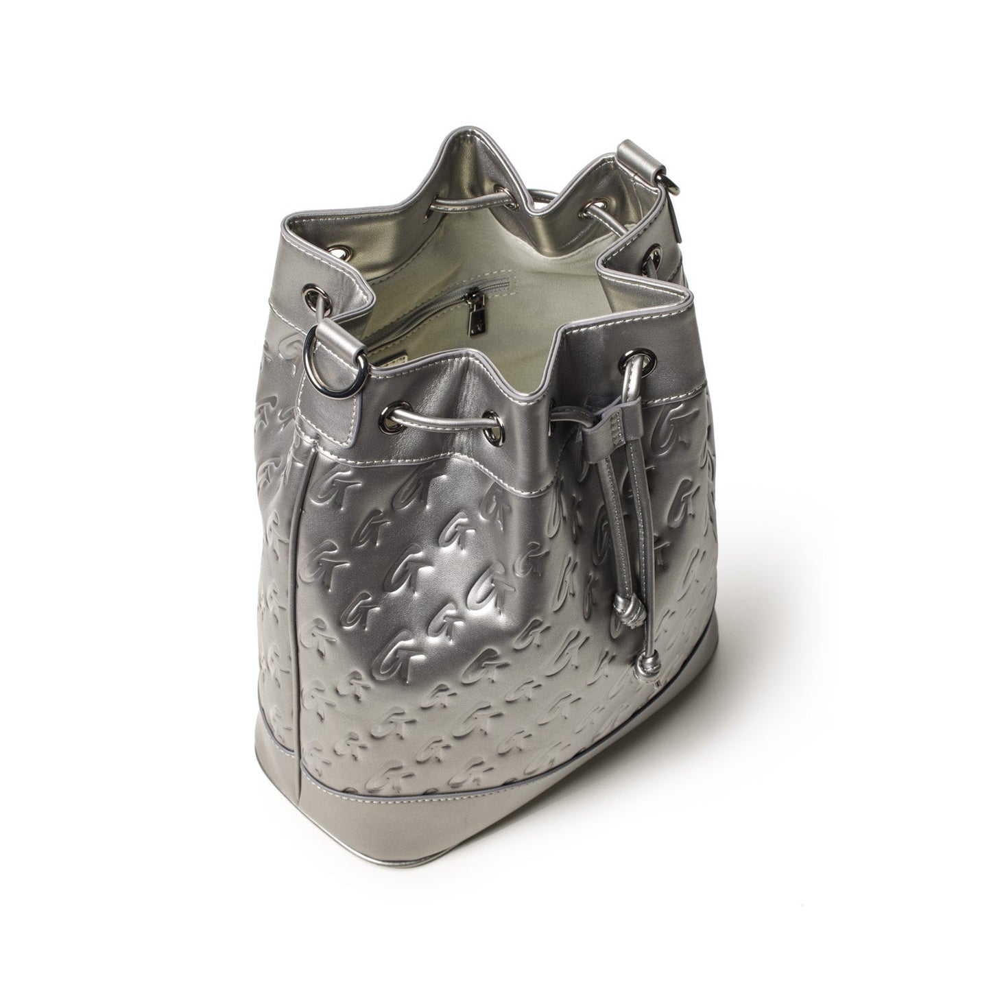 MONOGRAM LARGE BUCKET BAG PLATINUM