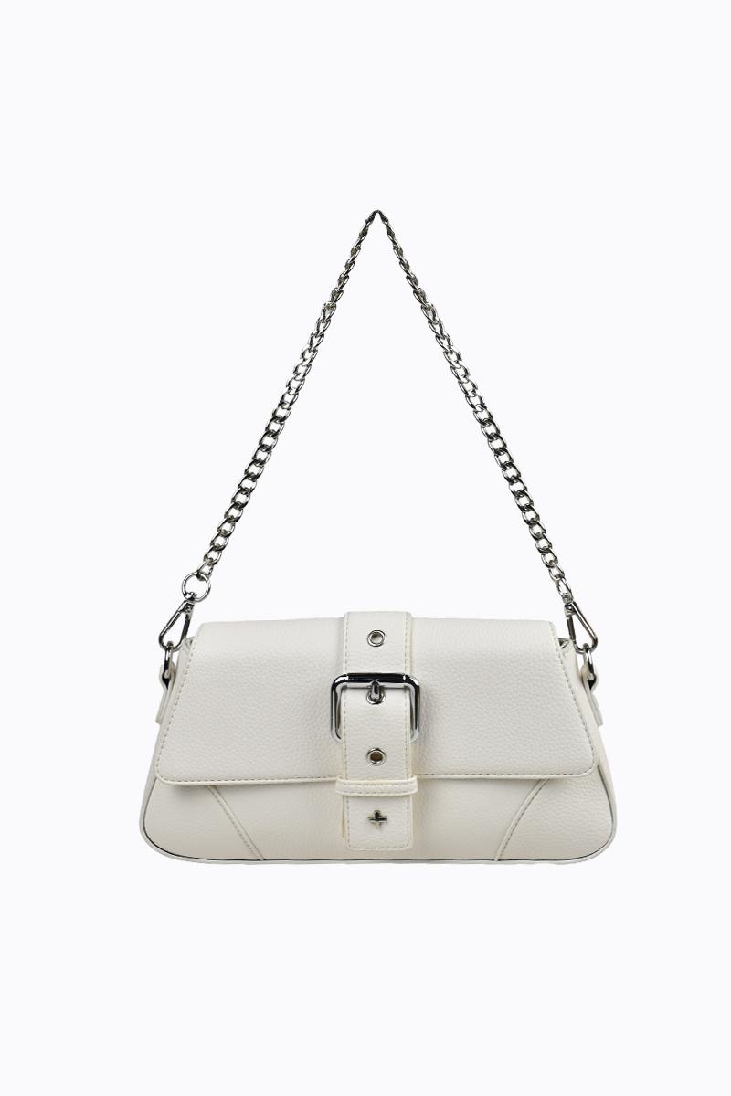 Maddy - White Pebble Silver